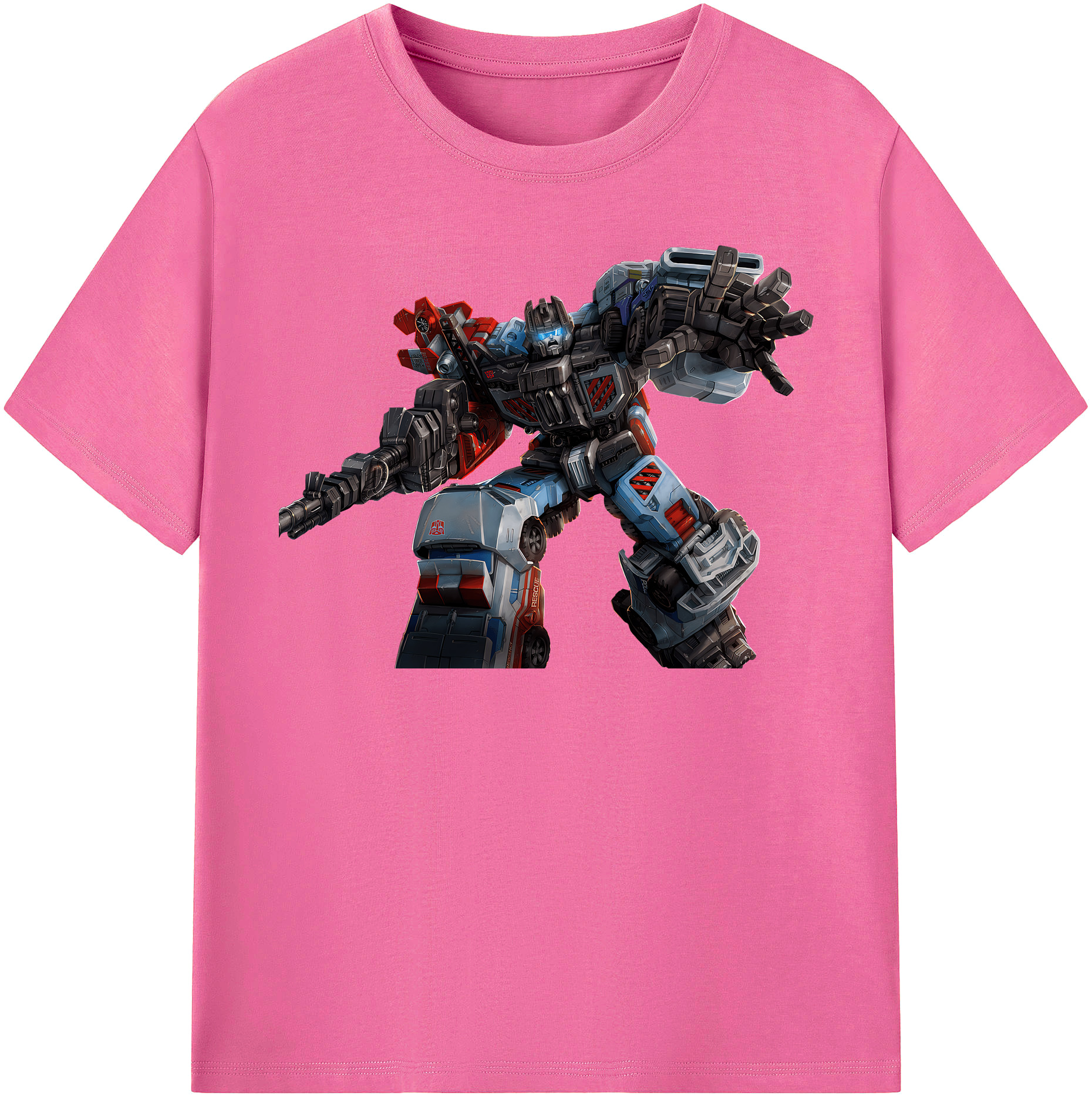 （画像用） Transformers トランスフォーマー レディースカジュアルプリントTシャツ（綿100％）